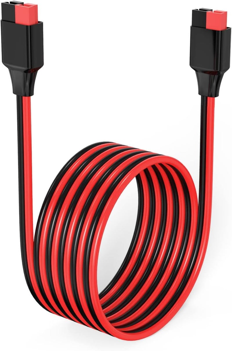 ELFCULB 10AWG 10FT Anderson Extension Cable 2 6 10 20 35 50FT Solar Extension Cable Anderson Connector for Portable Power Station Solar Generator Solar Panel (10FT) - Image 1